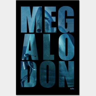 Prehistoric Megalodon Posters and Art